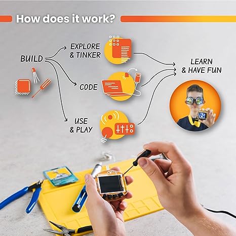 CircuitMess CircuitPet - Build & Code Your Own Handheld Virtual Pet - Always On - No prior knowledge needed