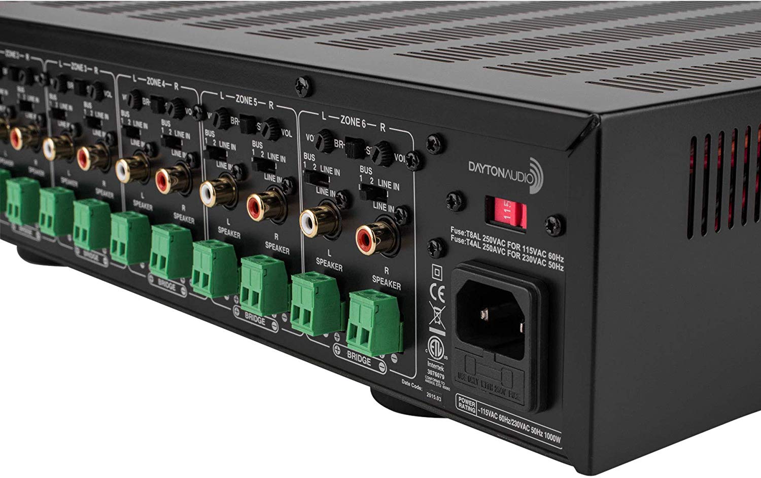 Dayton Audio MA1240a Multi-Zone 12 Channel Amplifier