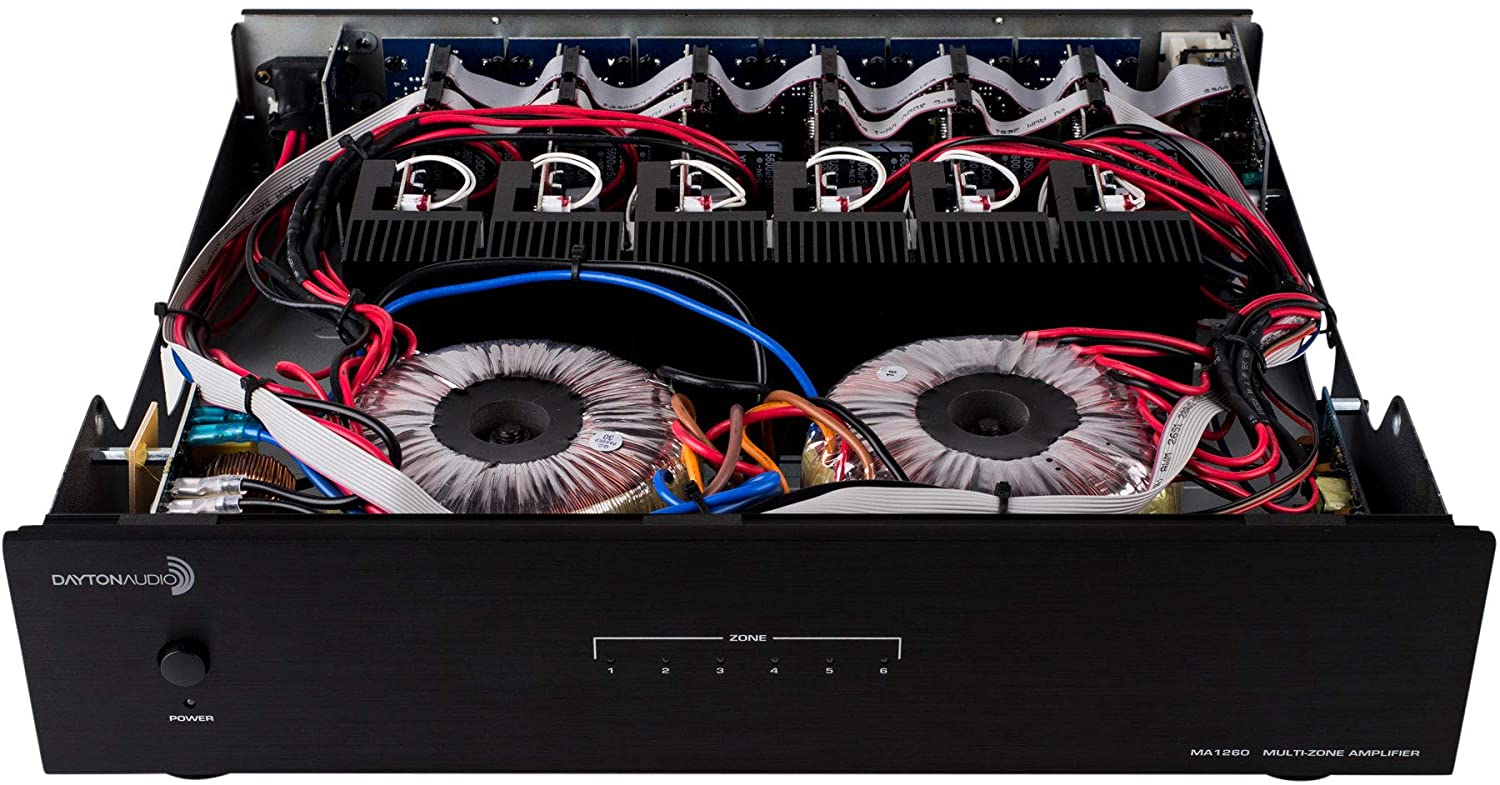 Dayton Audio MA1260 Multi-Zone 12 Channel Amplifier 60WPC