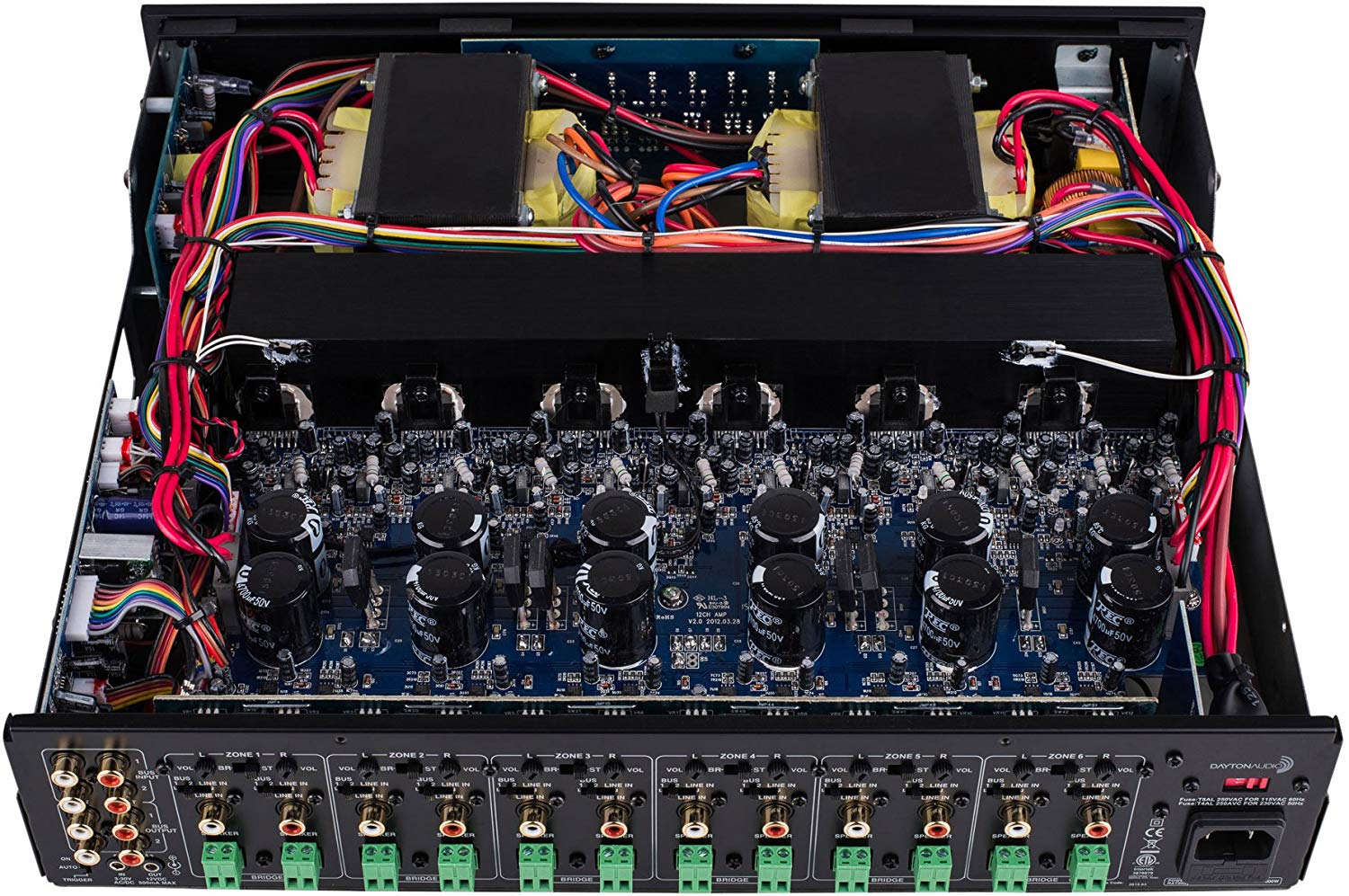 Dayton Audio MA1240a Multi-Zone 12 Channel Amplifier