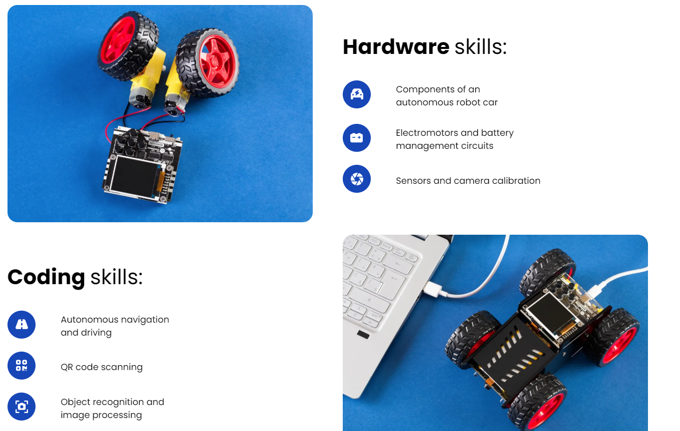CircuitMess Wheelson - A DIY AI Self-Driving Car STEM KIt | Ages 11+