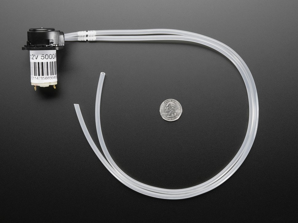 Adafruit Peristaltic Liquid Pump with Silicone Tubing - 12V DC Power