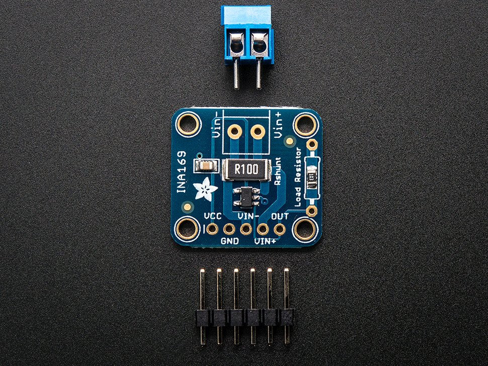 Adafruit INA169 Analog DC Current Sensor Breakout - 60V 5A Max