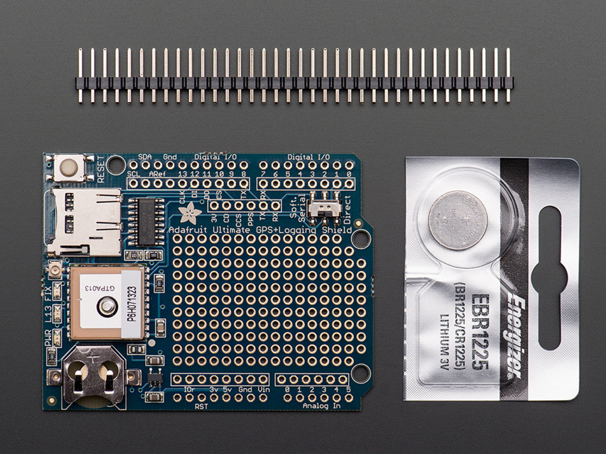 Adafruit Ultimate GPS Logger Shield - Includes GPS Module