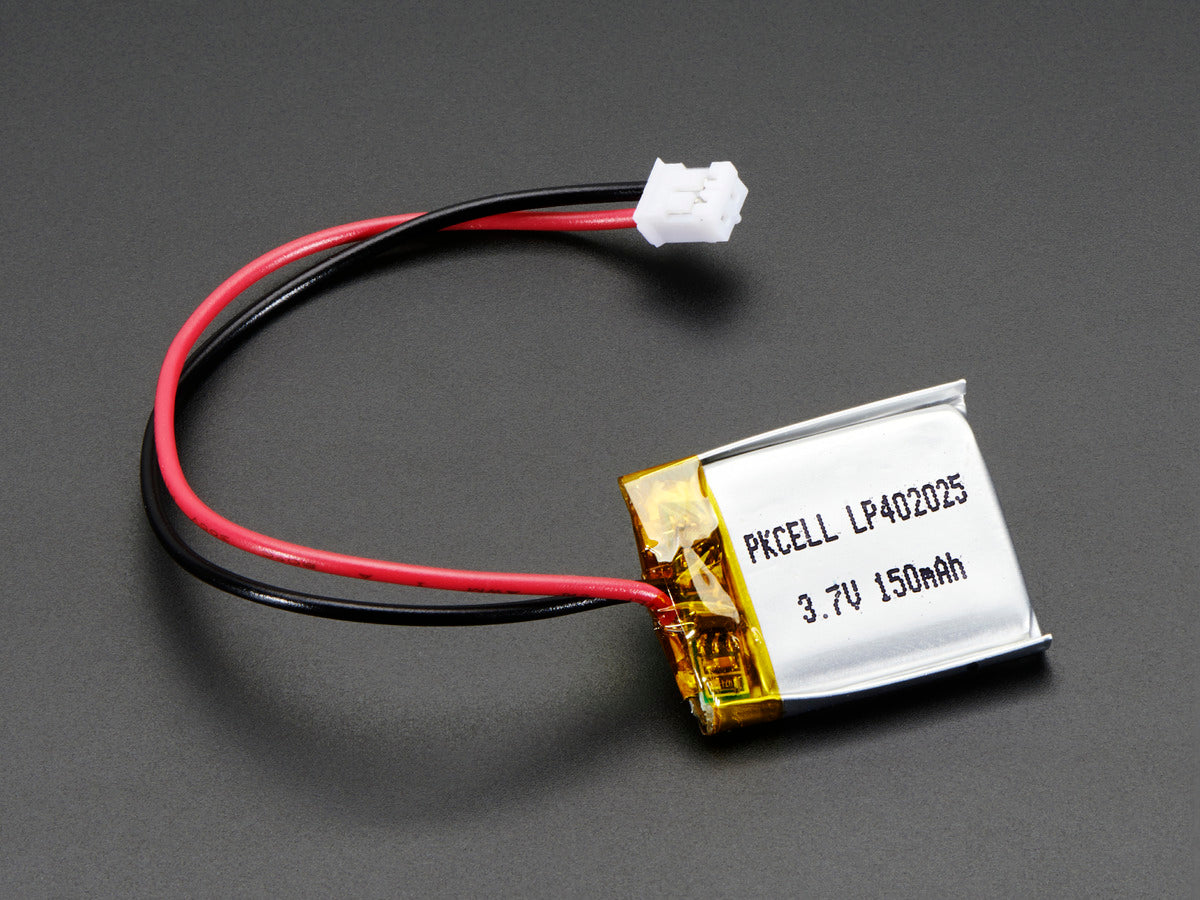 Adafruit Lithium Ion Polymer Battery - 3.7v 150mAh