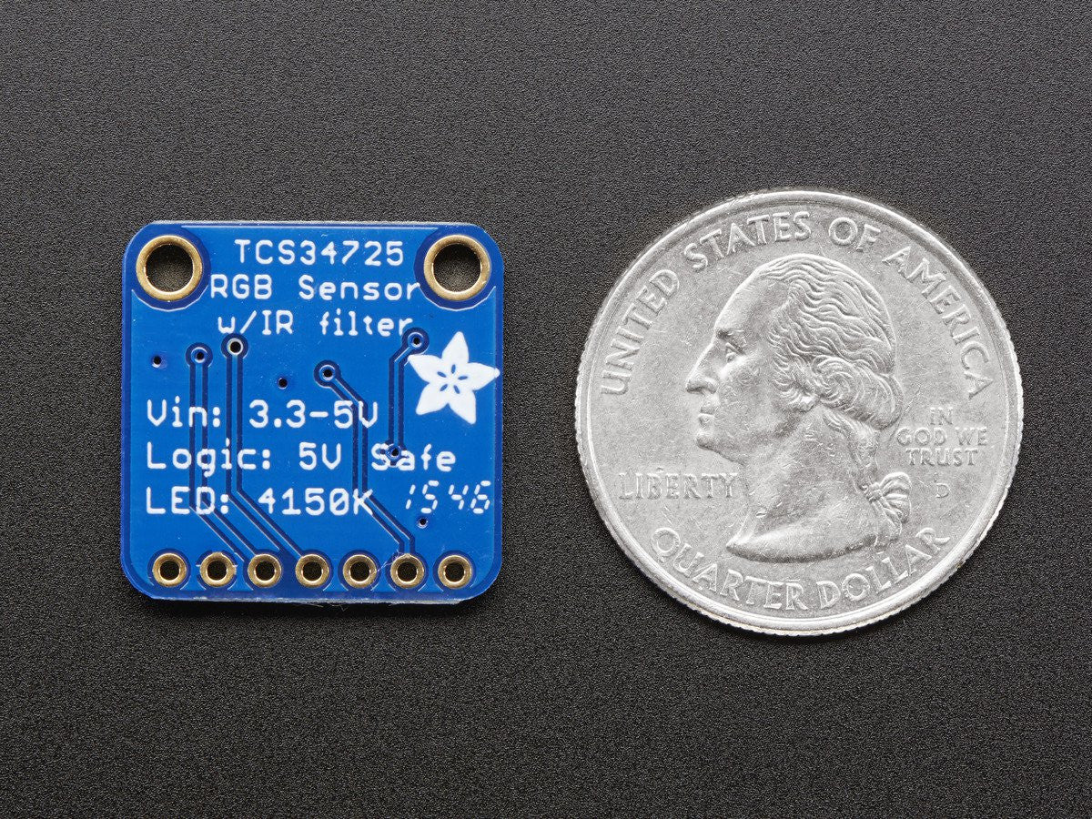 Adafruit RGB Color Sensor with IR filter and White LED - TCS34725