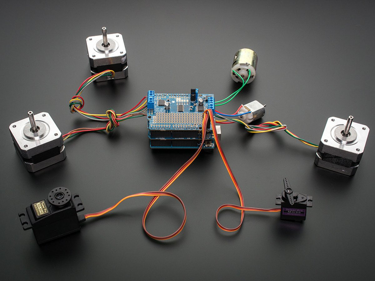 Adafruit Motor/Stepper/Servo Shield for Arduino v2.3 Kit