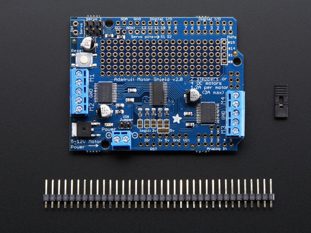Adafruit Motor/Stepper/Servo Shield for Arduino v2.3 Kit