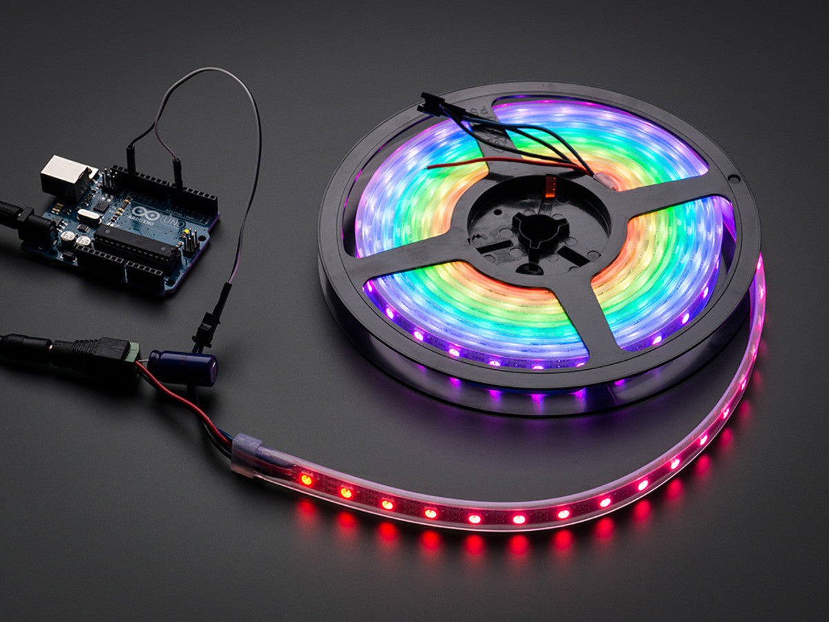 Adafruit NeoPixel Digital RGB LED Weatherproof Strip 60 LED-1m