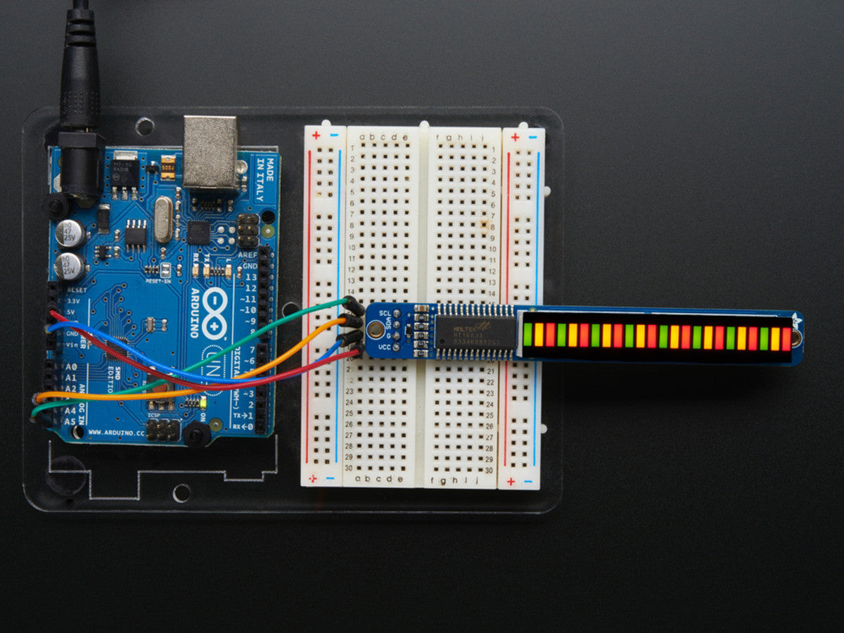 Adafruit Bi-Color (Red/Green) 24-Bar Bargraph w/I2C Backpack Kit