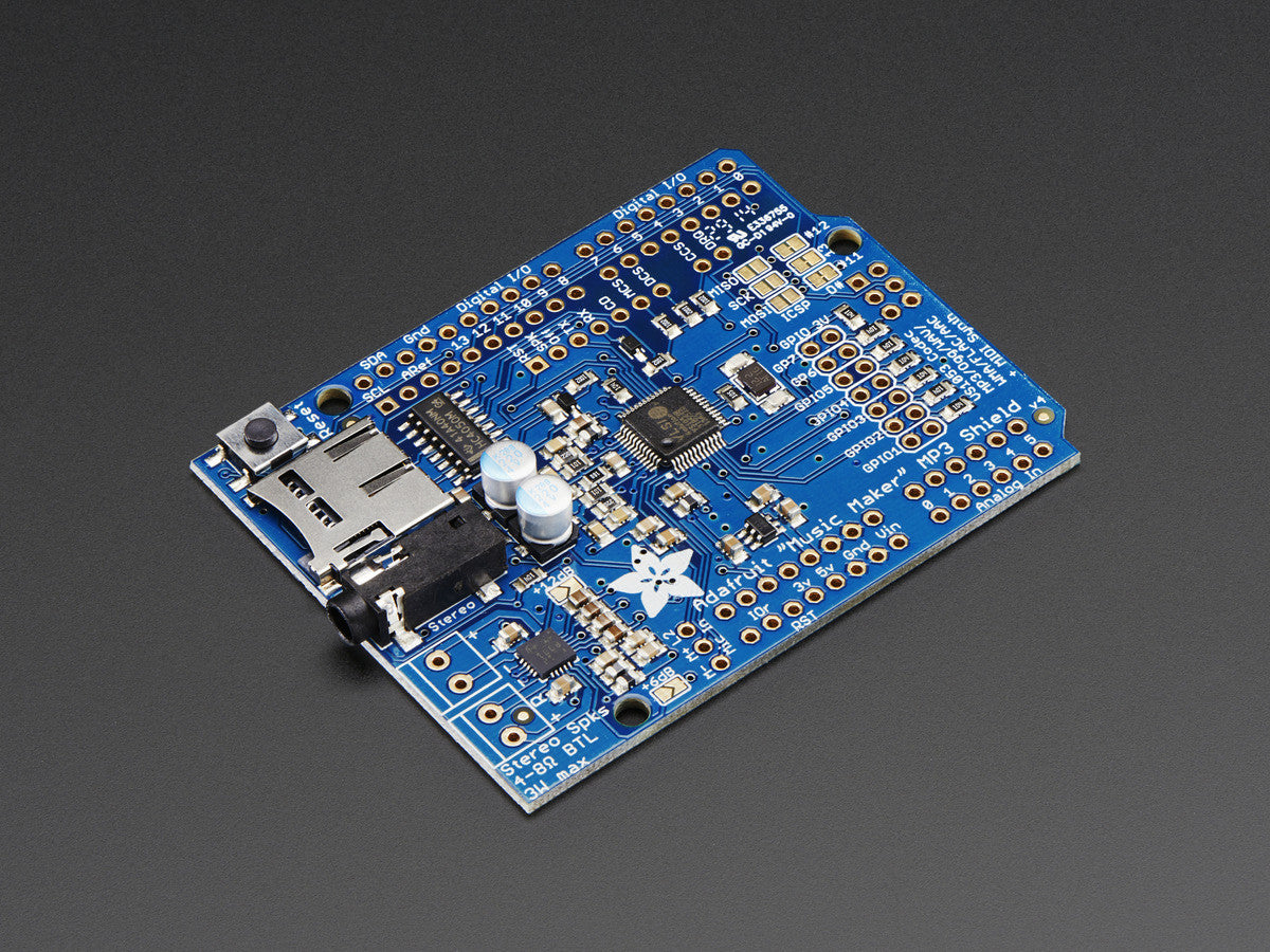 Adafruit "Music Maker" MP3 Shield for Arduino w/3W Stereo Amp