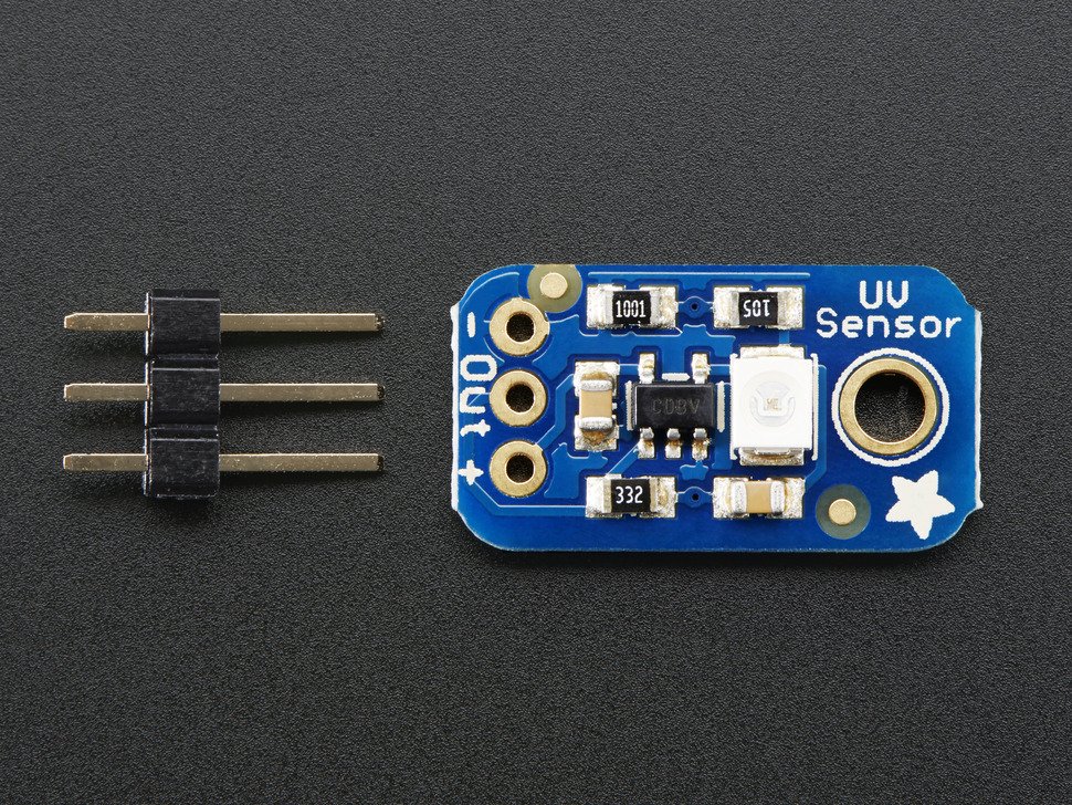 Adafruit 1918 Analog UV Light Sensor Breakout - GUVA-S12SD