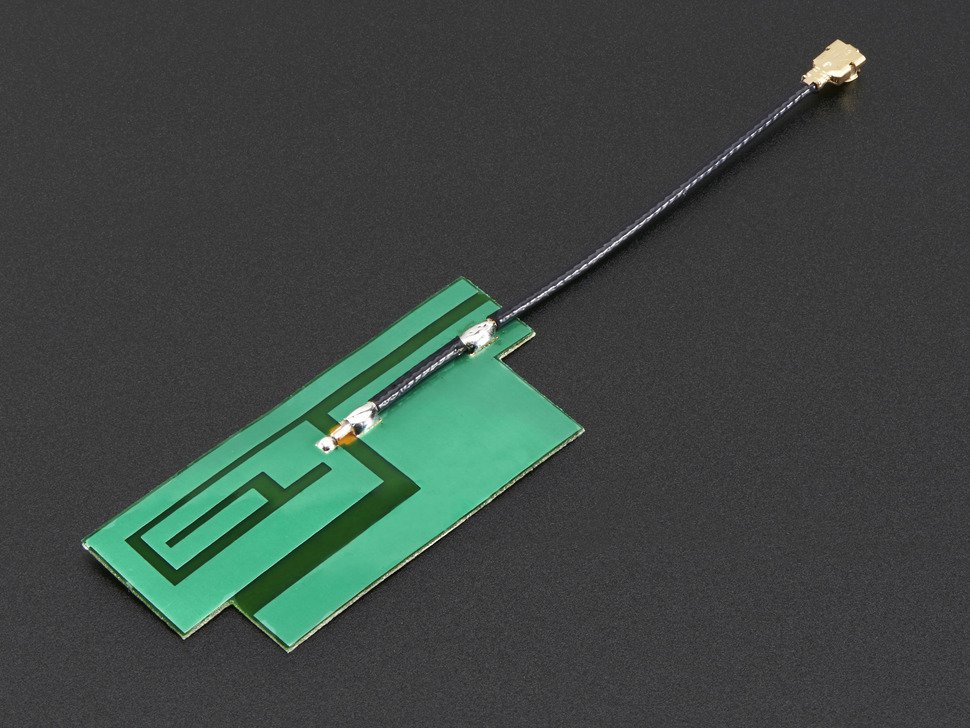 Adafruit Slim GSM/Cellular Quad-Band Antenna - 3dBi uFL