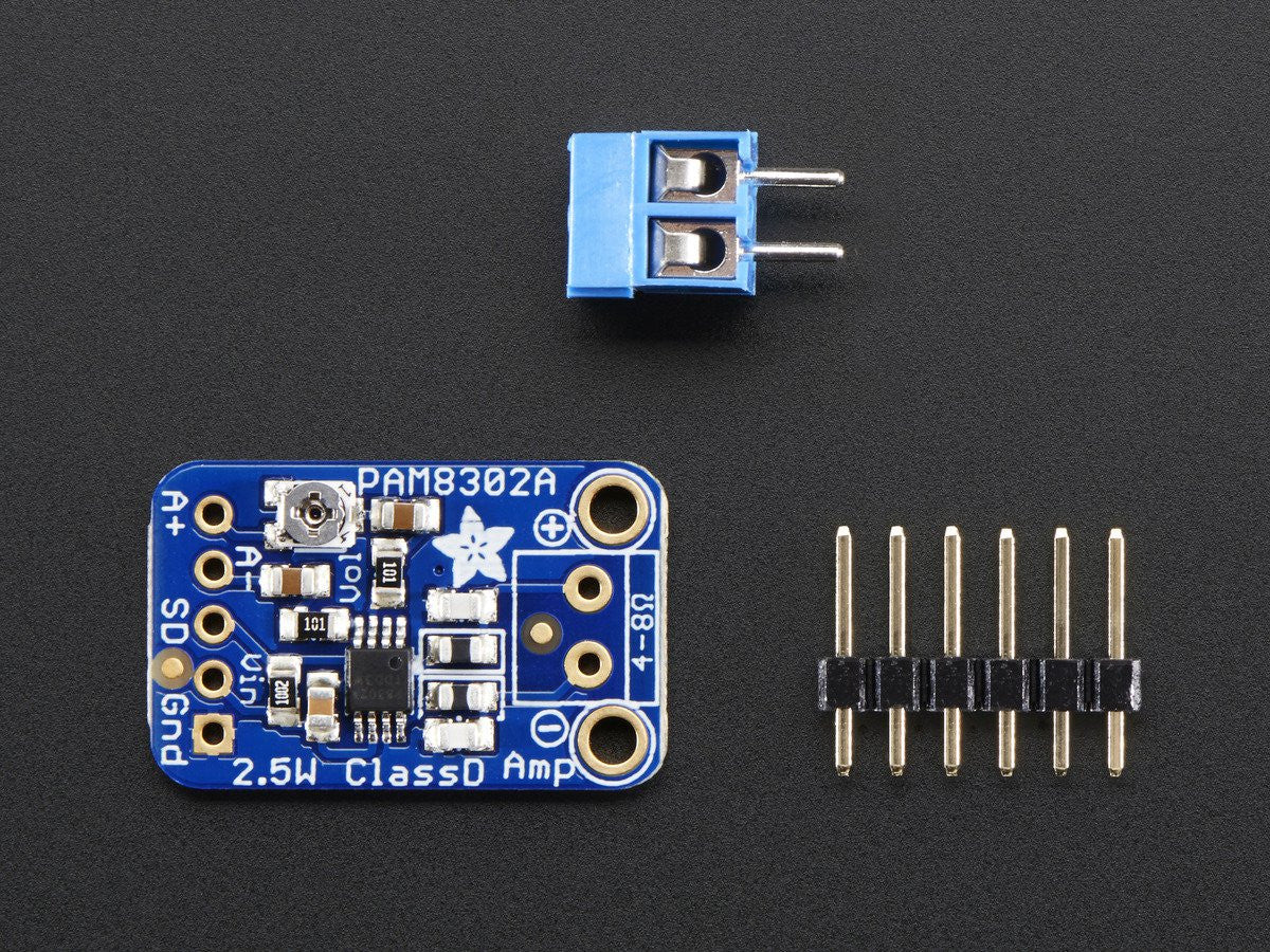 Adafruit Audio IC Development Tools Adafruit Mono 2.5W Class D Audio Amplifier - PAM8302