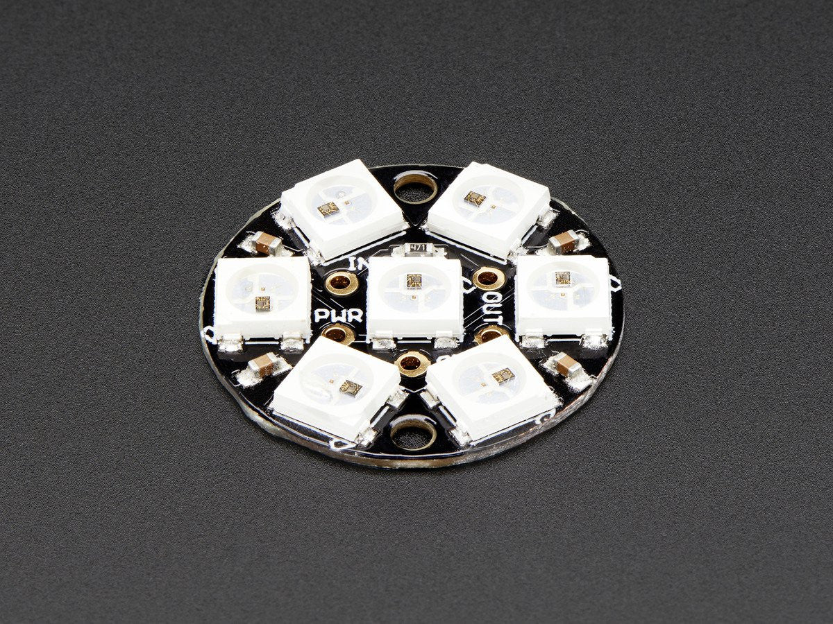 Adafruit NeoPixel Jewel - 7 x WS2812 5050 RGB LED with Integrated Drivers