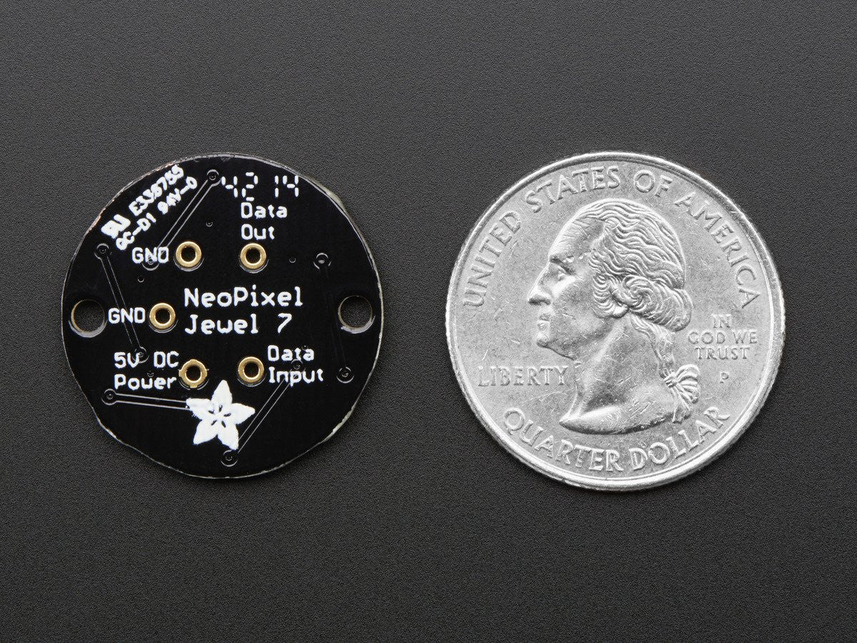 Adafruit NeoPixel Jewel - 7 x WS2812 5050 RGB LED with Integrated Drivers