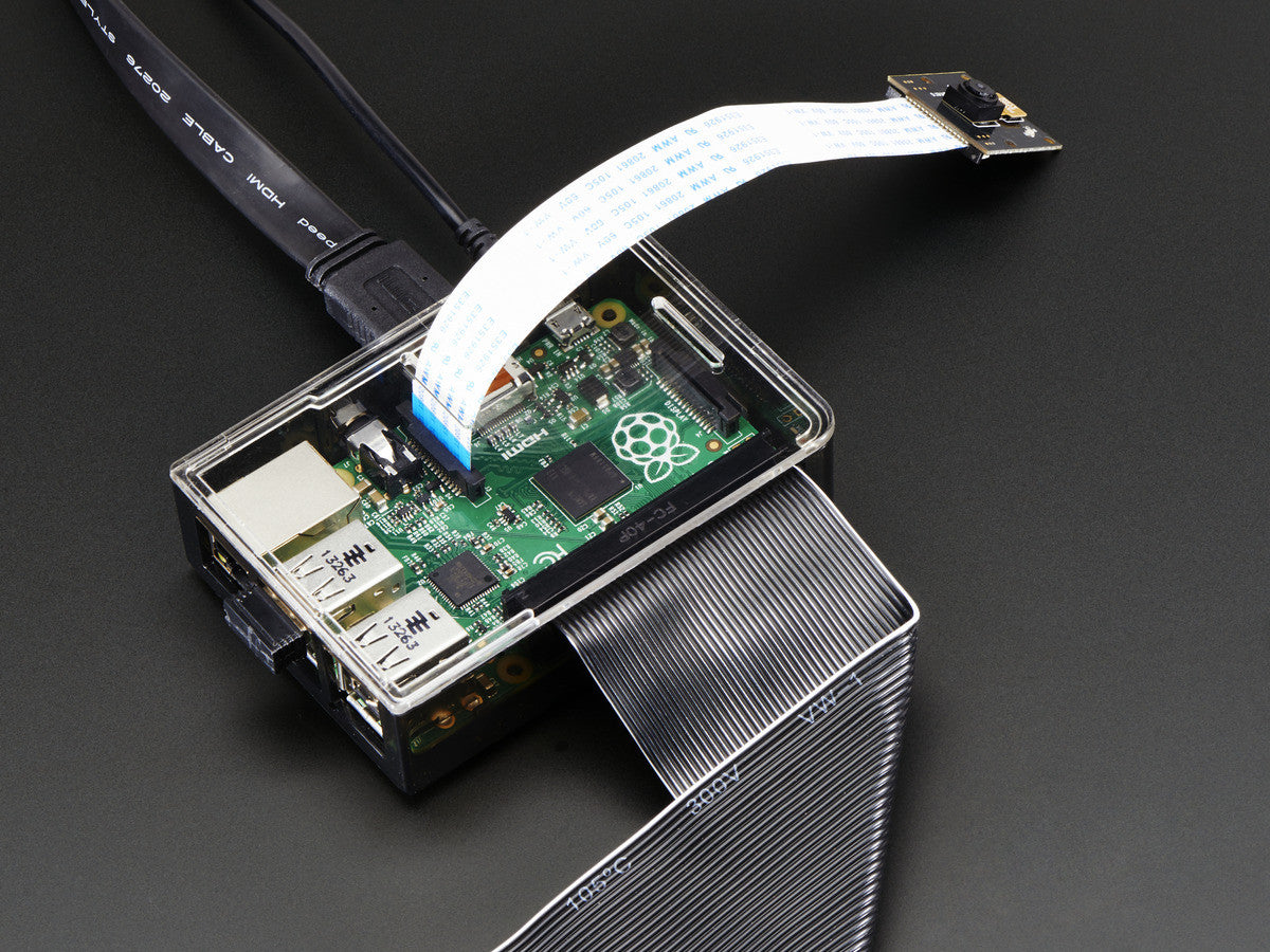 Adafruit Raspberry Pi B+ Case - Smoke Base Clear Top