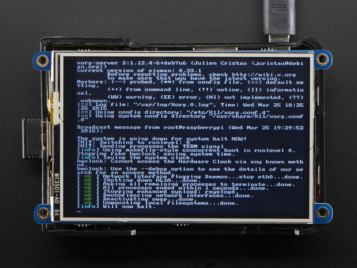 PiTFT Plus 480x320 3.5" TFT+Touchscreen for Raspberry Pi - Pi 2 and Model A+ / B+