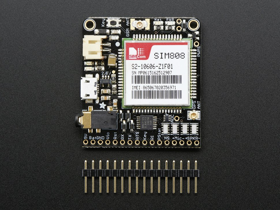 Adafruit FONA 808 - Mini Cellular GSM + GPS Breakout