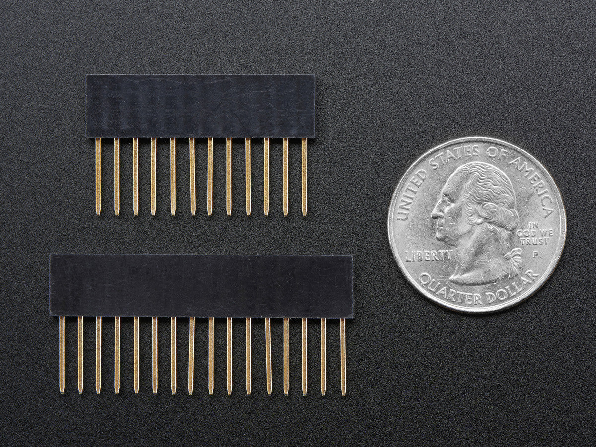 Adafruit Feather Stacking Headers - 12-pin and 16-pin female headers