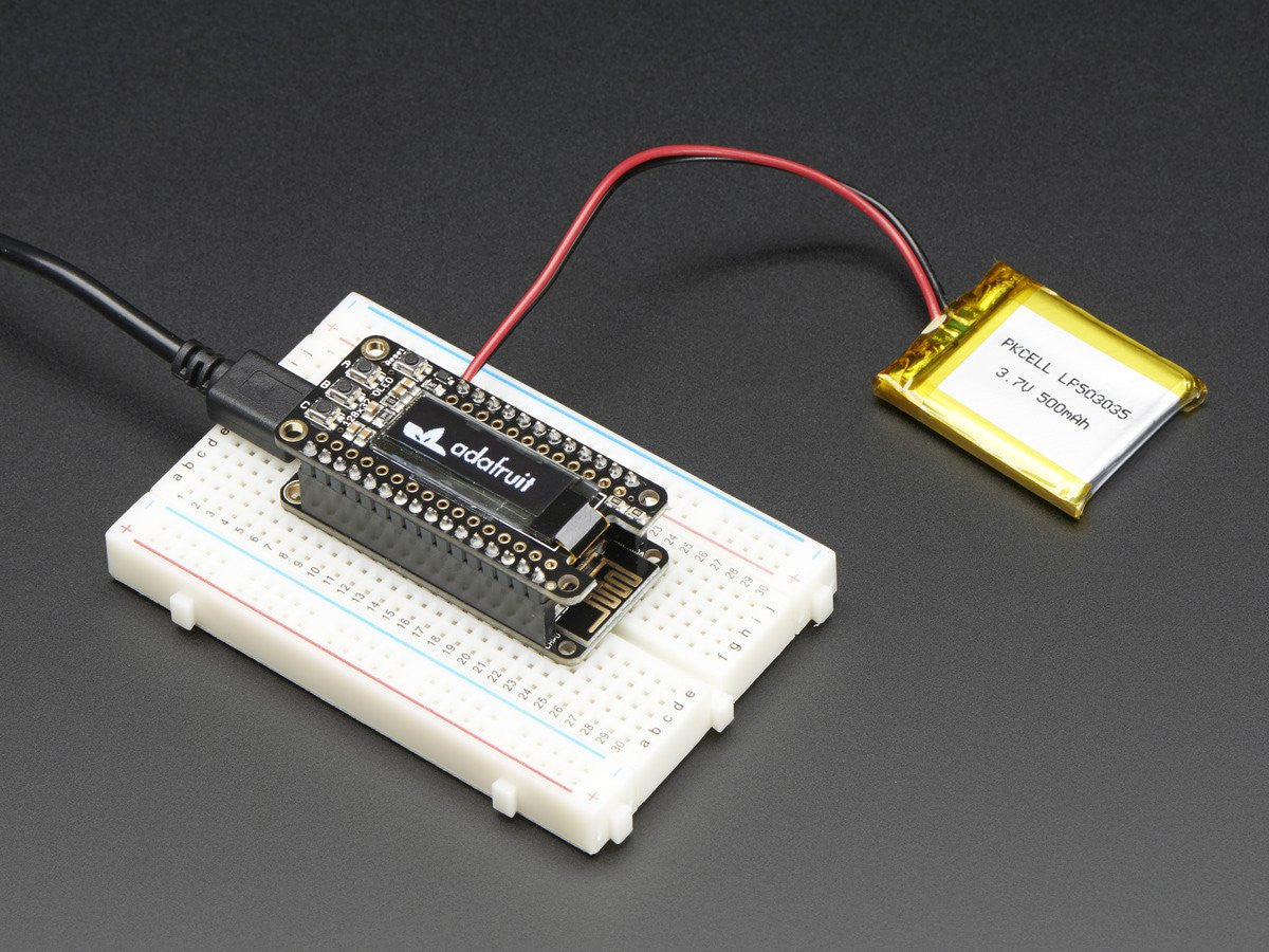 Adafruit FeatherWing OLED - 128x32 OLED Add-on