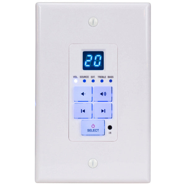 Dayton Audio DAX66 6-Source 6-Zone Distributed Whole House Audio System with Keypads 25 WPC