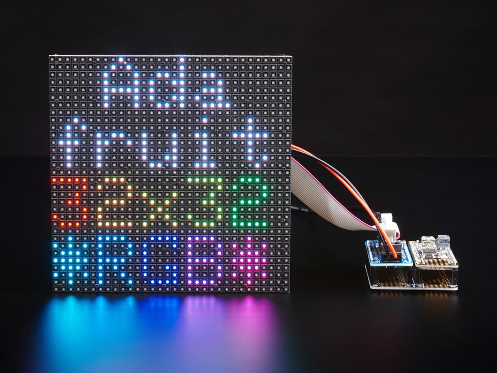 Adafruit RGB Matrix Featherwing Kit - For RP2040, M0 and M4 Feathers