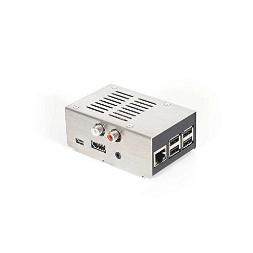 HiFiBerry Silver Steel case for DAC+, brushed cover for Pi2/3
