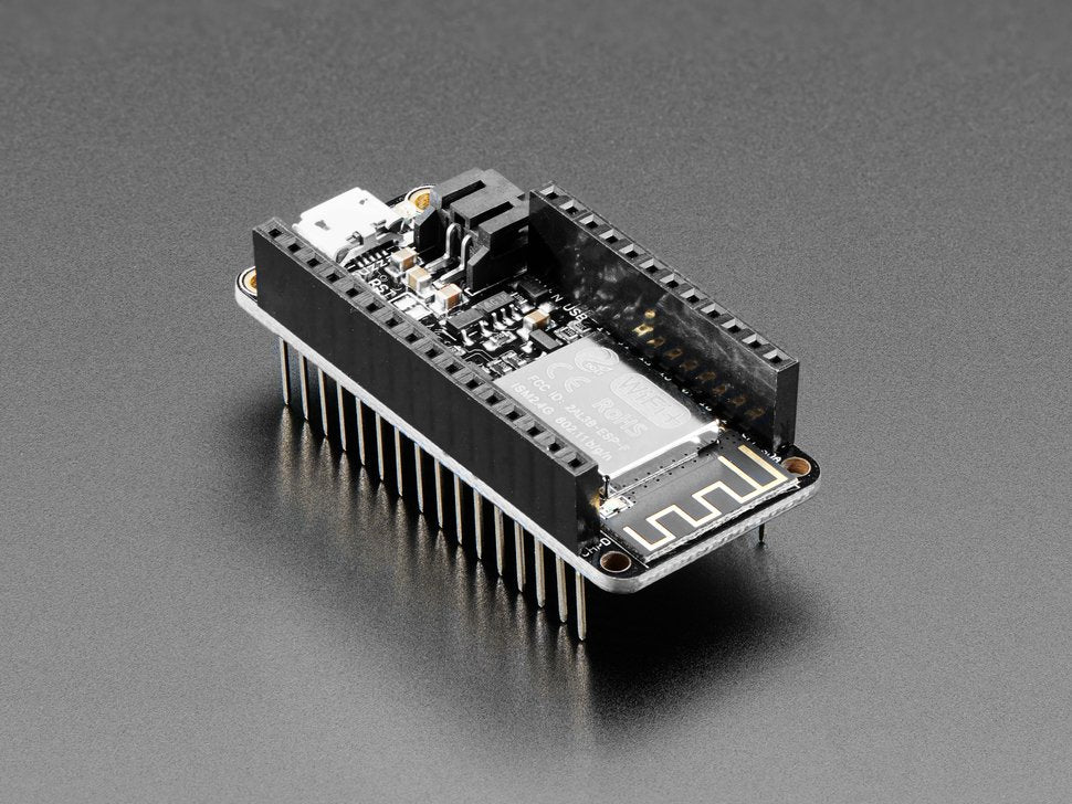 Adafruit Assembled Feather HUZZAH ESP8266 WiFi Stacking Headers