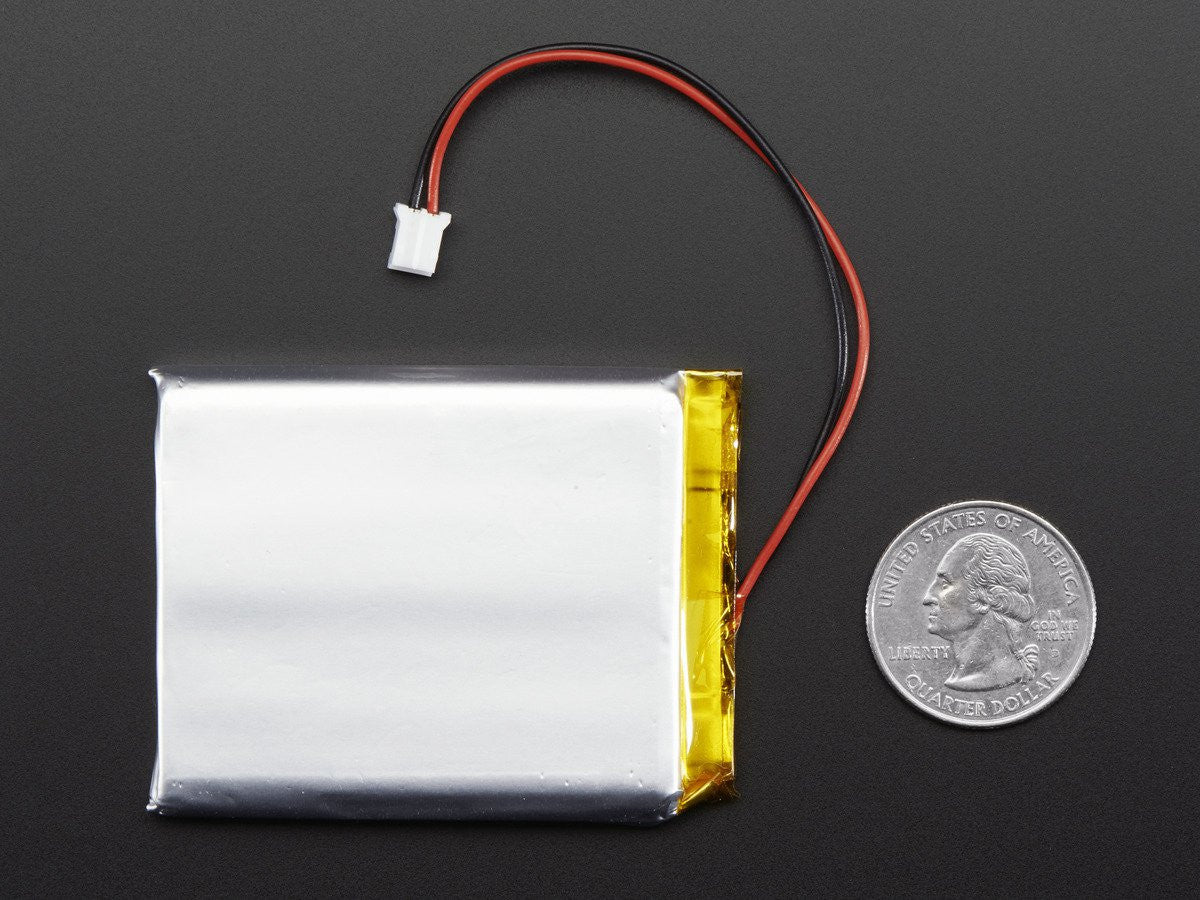 Adafruit Lithium Ion Polymer, 3.7V, 2500mAh