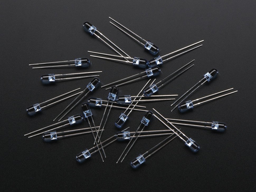 Adafruit Super-bright 5mm IR LED (25 pack)