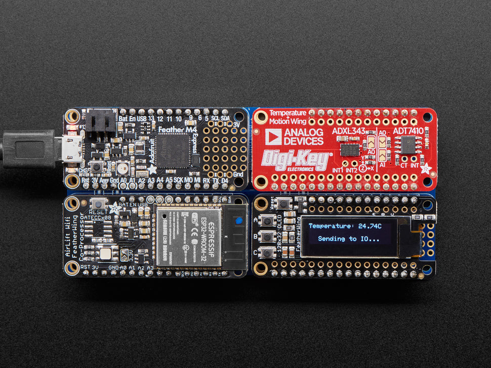 Adafruit Airlift FeatherWing ESP32 WiFi Co-Processor