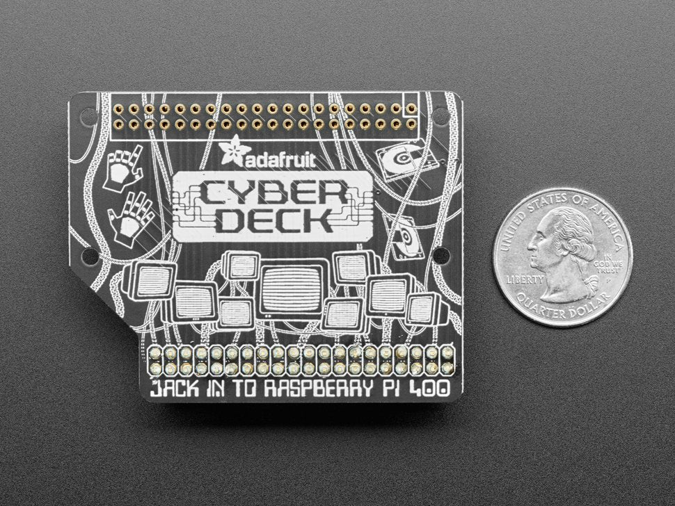 Adafruit CYBERDECK Bonnet for Raspberry Pi 400