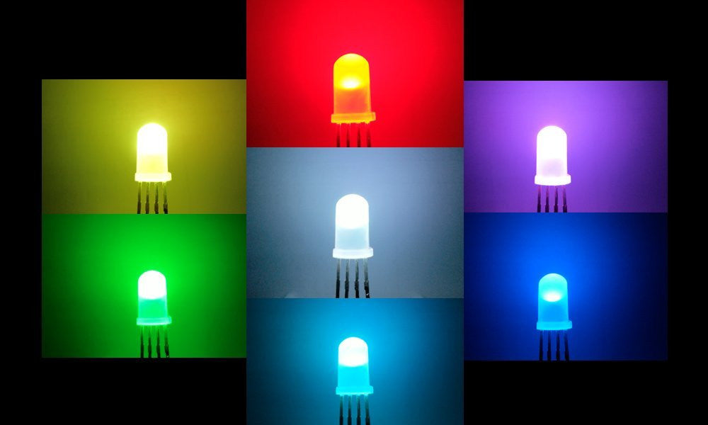 microtivity IL612 5mm Diffused RGB Controllable LED, Common Anode (Pack of 12)