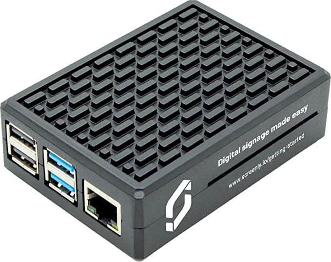 Screenly Digital Signage Player - RPi4 - Plug and Play Digital Signage