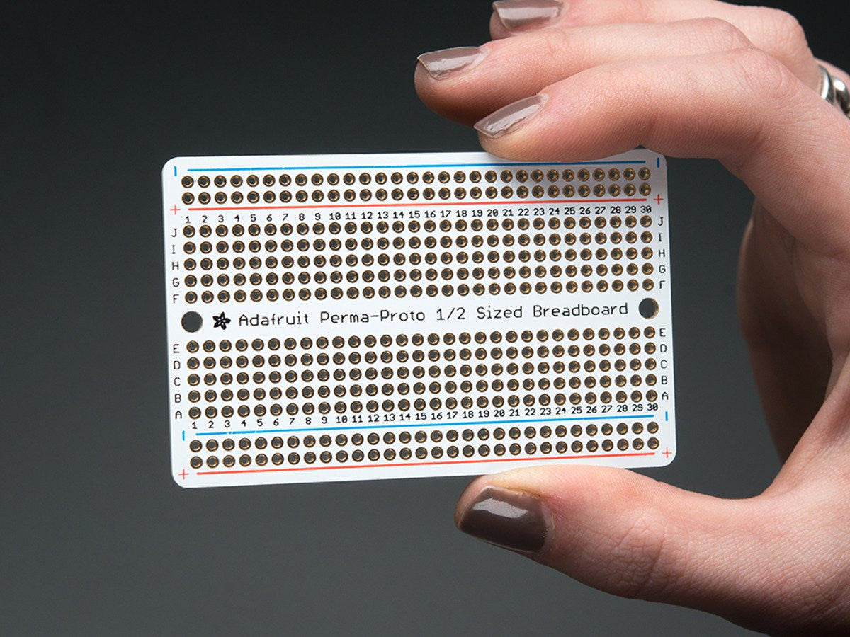 Adafruit Perma-Proto Half-sized Breadboard PCB - 3 Pack