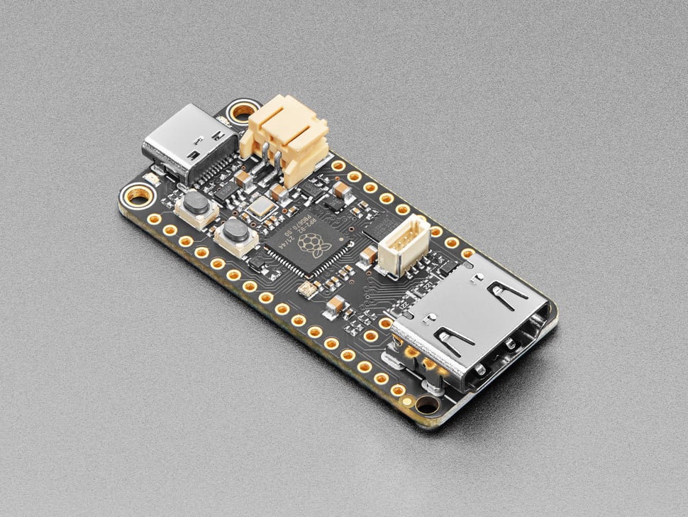Adafruit Feather RP2040 with DVI Output Port - Works with HDMI