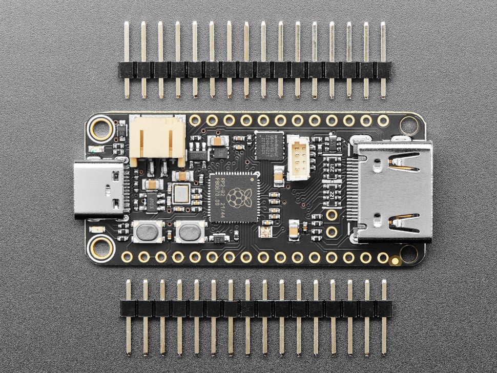 Adafruit Feather RP2040 with DVI Output Port - Works with HDMI