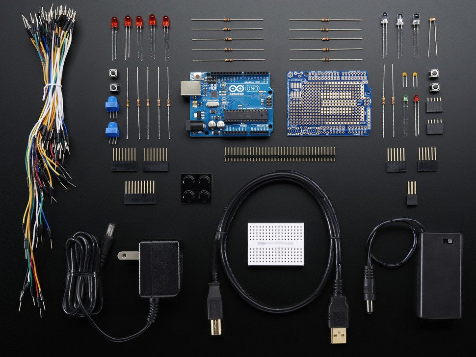 Adafruit (PID 68) Starter Pack for Arduino (Includes Arduino Uno R3)