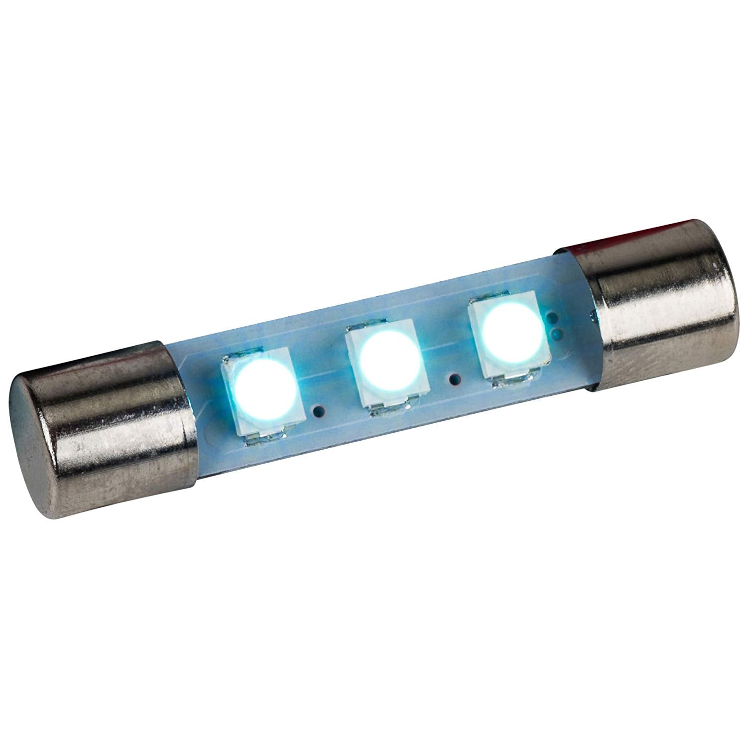 LED Fuse Lamp - Cool Blue 8 Volt 5 Pack