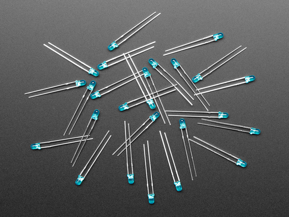 Adafruit Diffused Blue 3mm LED (25 pack)