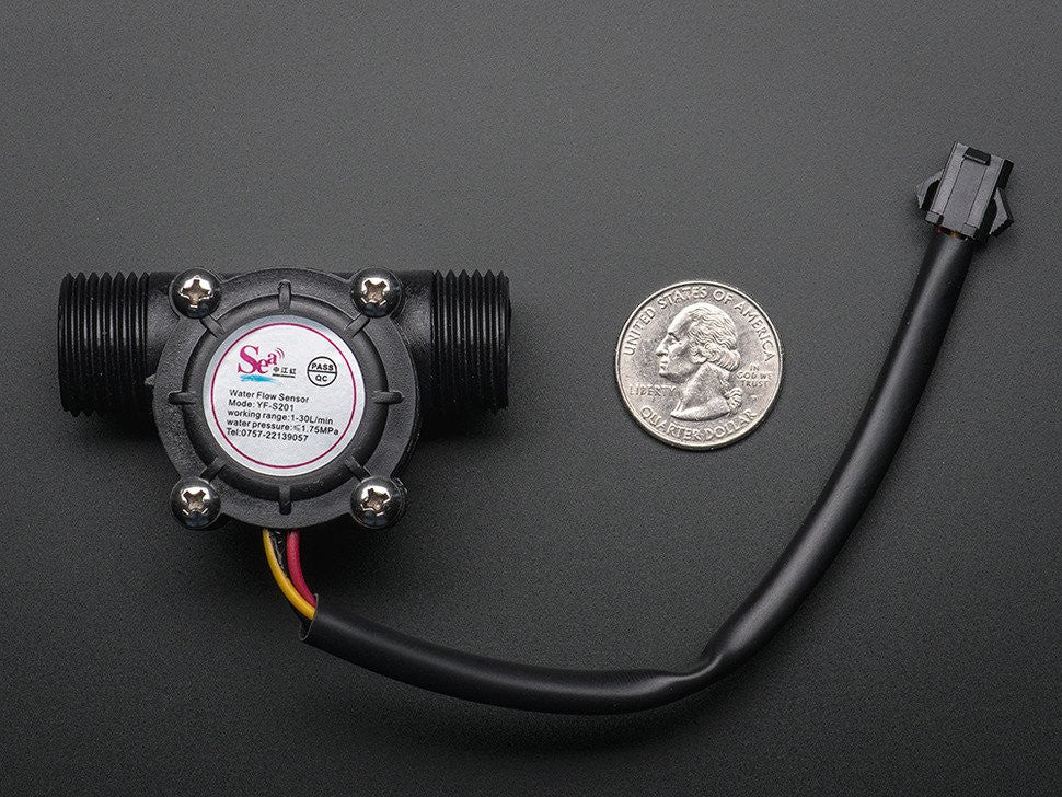 Adafruit Liquid Flow Meter- Plastic 1/2" NPS Threaded