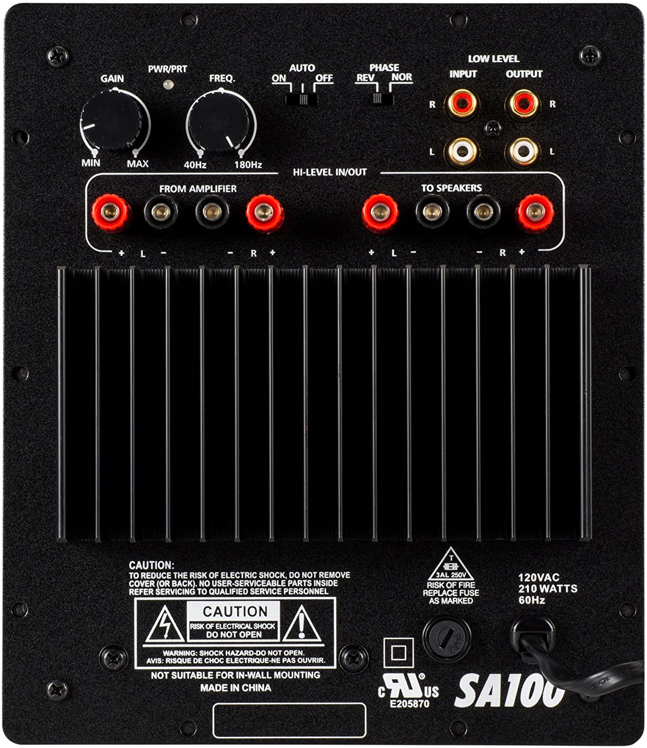 Dayton Audio SA100 100W Subwoofer Plate Amplifier