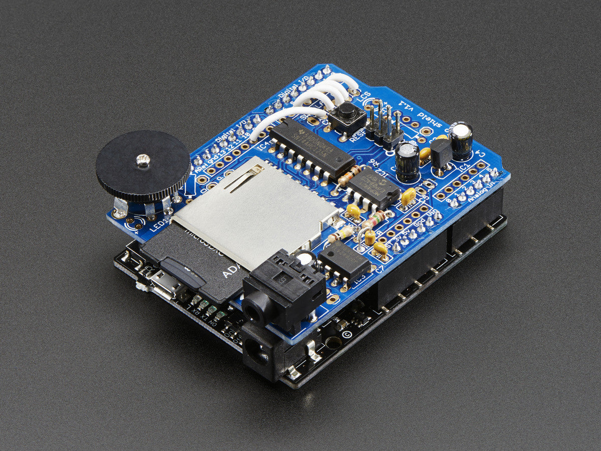 Adafruit Wave Shield for Arduino Kit - v1.1