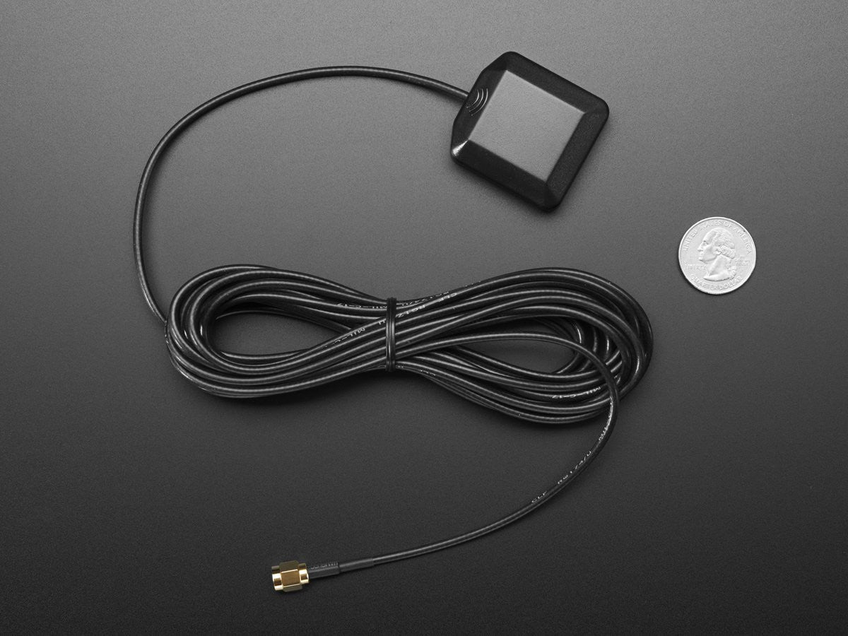 Adafruit Antennas GPS Antenna 3-5V 28dB 5 meter SMA