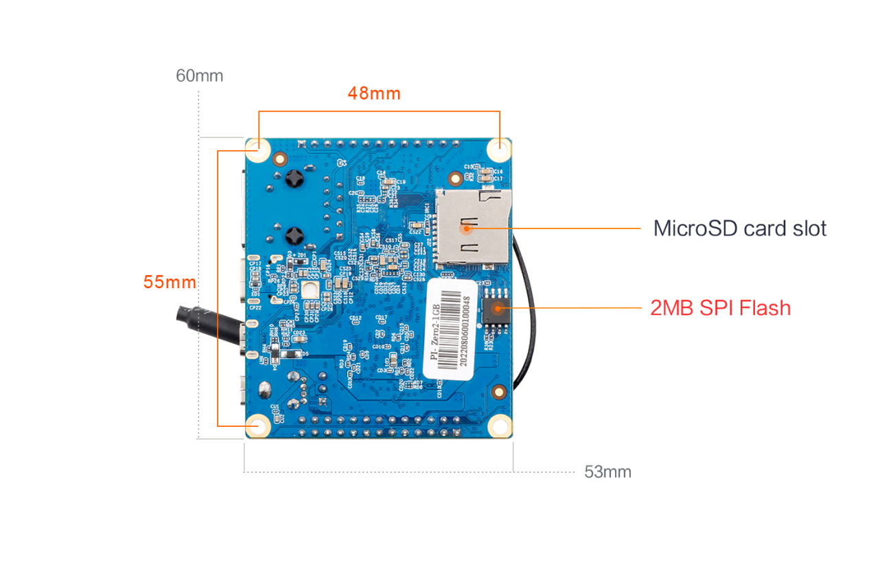 Orange Pi Zero 2 1GB RAM with Allwinner H616 Chip