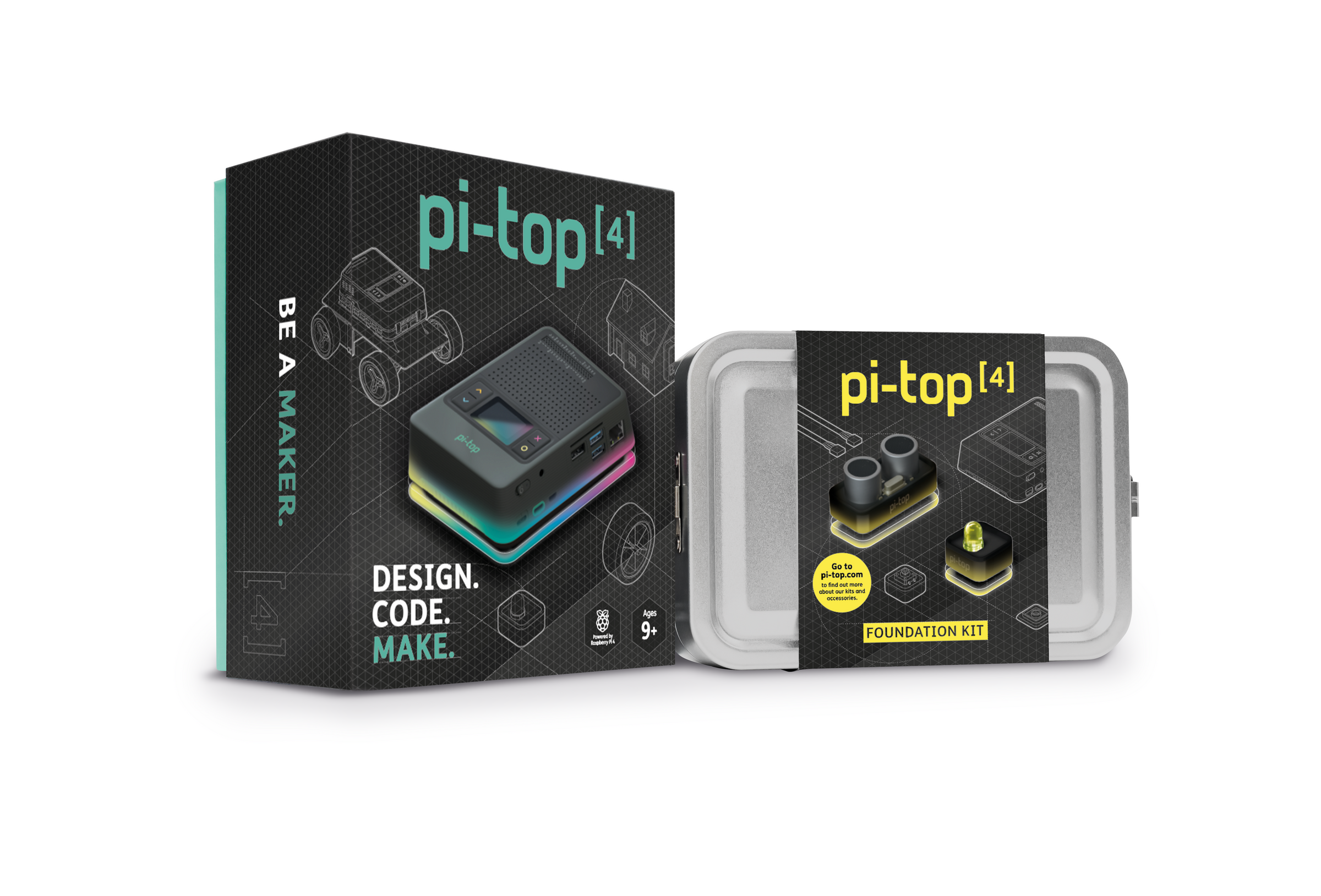 Pi-Top 4 with Raspberry Pi 4 (4GB) and Sensor Foundation Kit