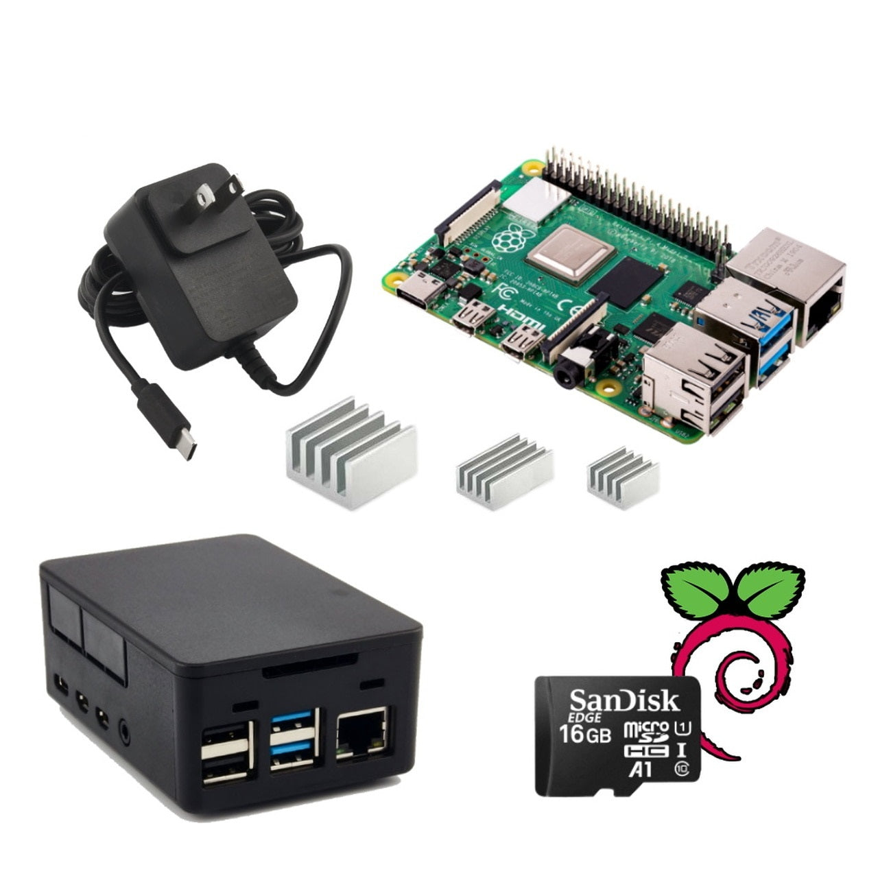 kjdElectronics Pi4 1GB 4B PRO Starter Kit