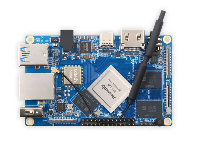 Orange Pi 4 LTS 4GB RAM Rockchip RK3399 - Wifi+BT5.0,Gigabit Ethernet, Run Android,Ubuntu,Debian OS