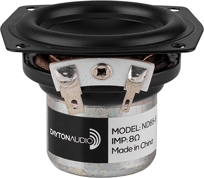 Dayton Audio ND65-8 2-1/2" Aluminum Cone Full-Range Neo Driver 8 Ohm